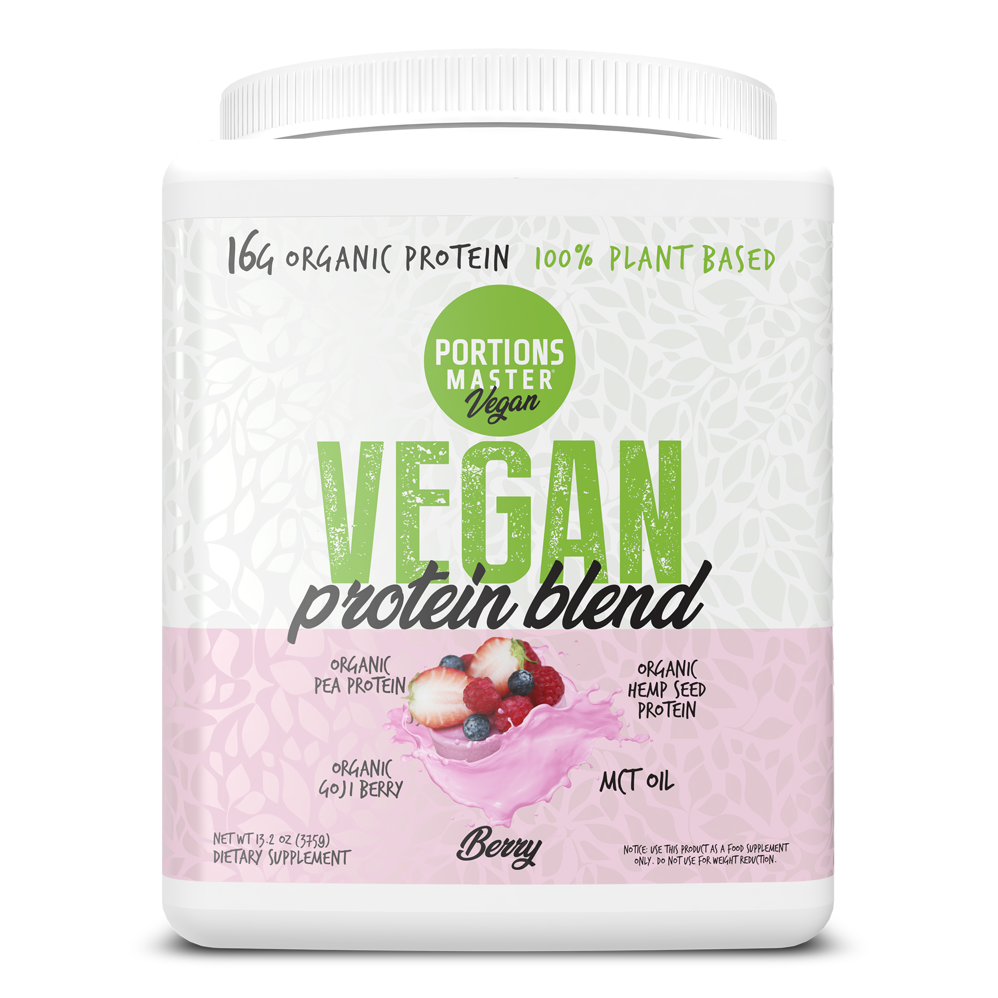 Portions Master Vegan Protein Blend Berry