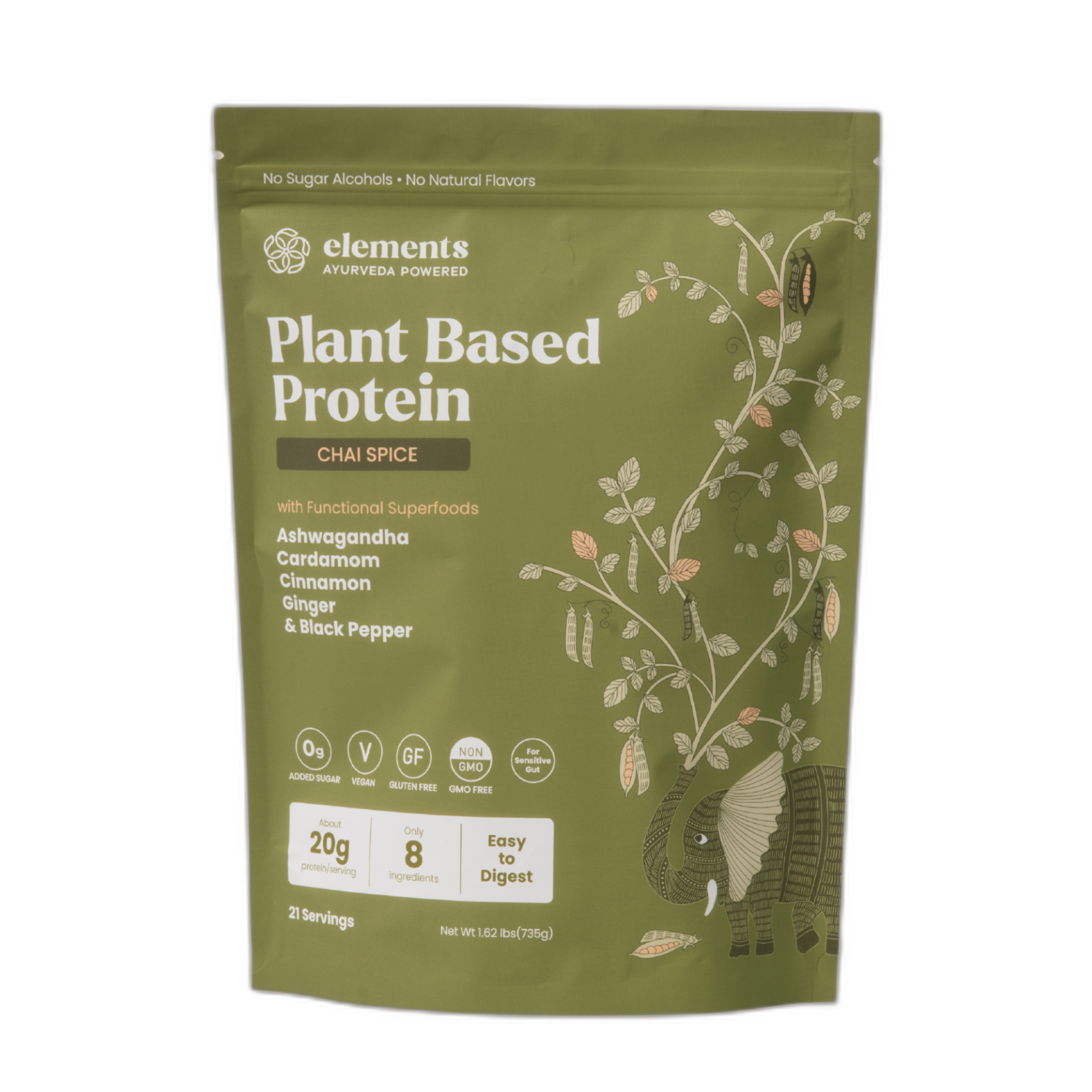 Plant Based Protein Powder: Chai Spice (21 Servings)