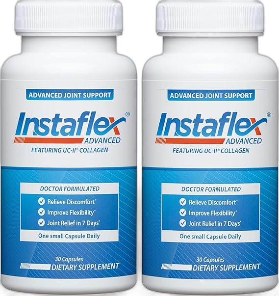 Instaflex Advanced Joint Support Nutritional Supplement Capsule with Doctor Formulated Joint Relief Supplement, Featuring UC-II Collagen & 5 Other Joint Discomfort Fighting Ingredients, 60 Ct