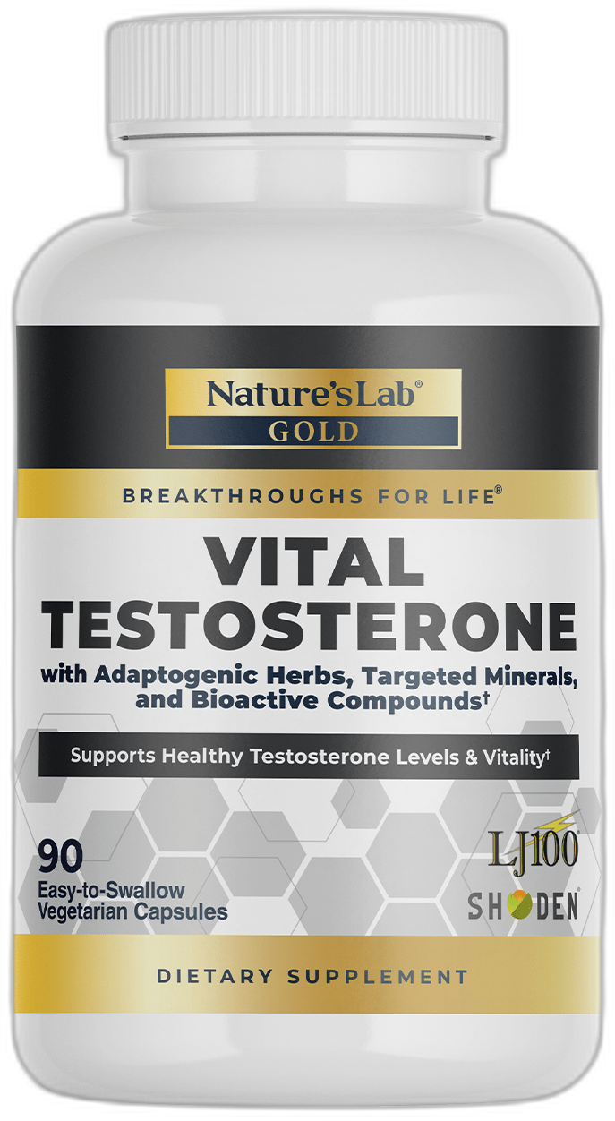 Nature's Lab Gold Vital Testosterone - 90 Capsules