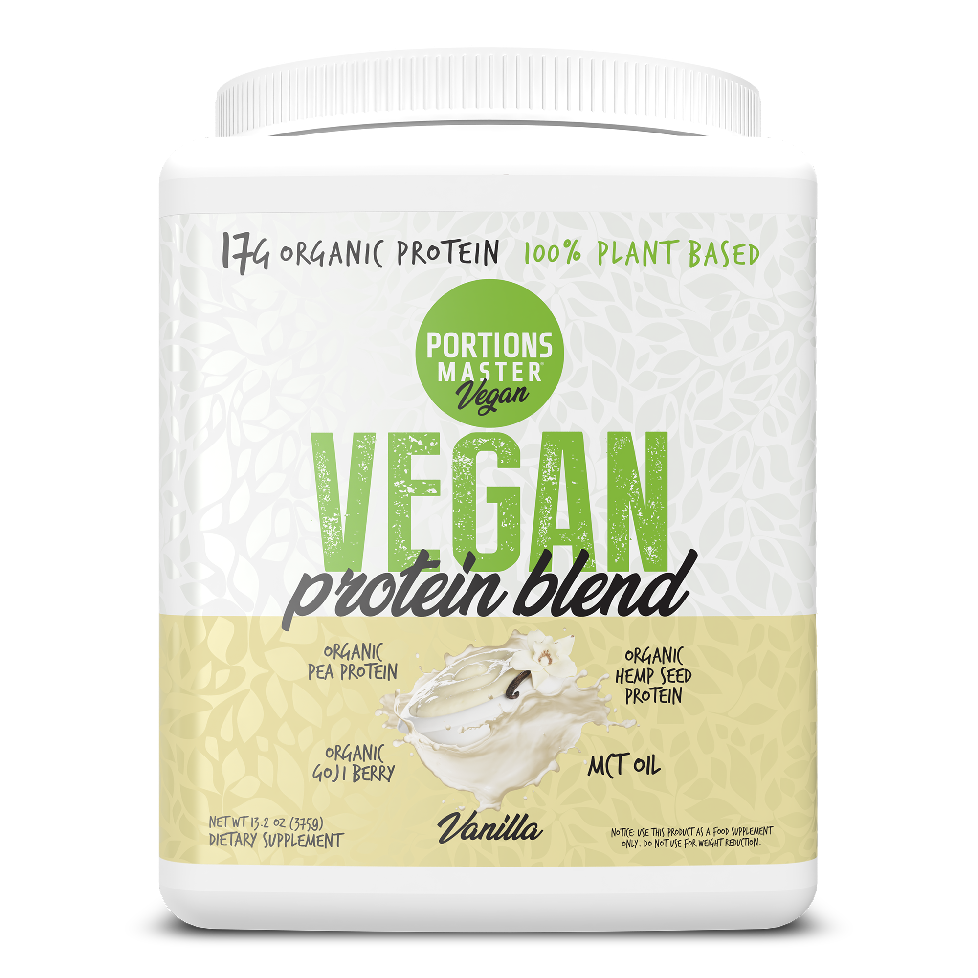 Portions Master Vegan Protein Blend Vanilla
