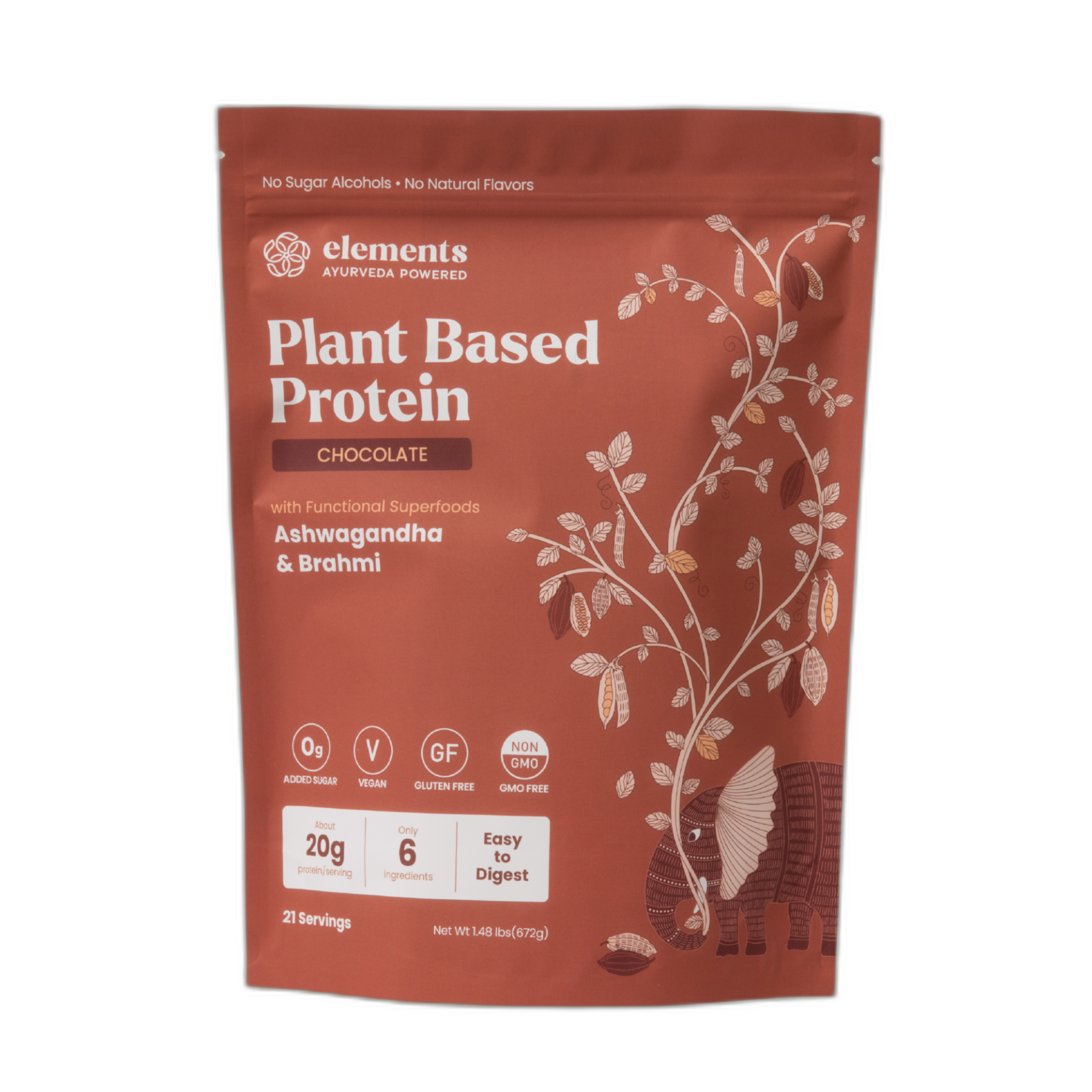 Plant Based Protein Powder: Chocolate (21 Servings)